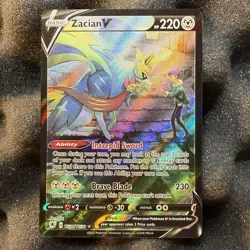 Pokemon Zacian v TG21/TG30 Trainer Gallery Card Astral Radiance, NM/M Condition - Image 1