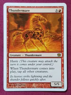 Magic The Gathering 9TH EDITION THUNDERMARE red card MTG - Image 1
