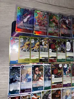 One Piece Bandai card game BULK LOT SR, R, Holographic Rares NM ENGLISH - Image 2