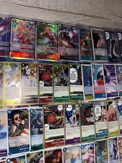 One Piece Bandai card game BULK LOT SR, R, Holographic Rares NM ENGLISH - Image 5