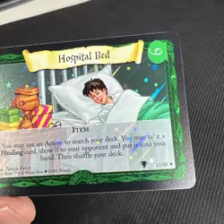 Harry Potter Trading Card Game Hospital Bed 12/80 Holo Foil Quidditch Cup - Image 3