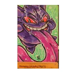 gengarX1 Altered Art Hand Painted pokemon cards - Image 1