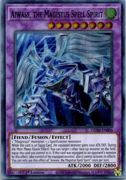 Aiwass, The Magistus Spell Spirit GEIM-EN005 Yu-Gi-Oh! Card Mint 1st Edition - Image 1