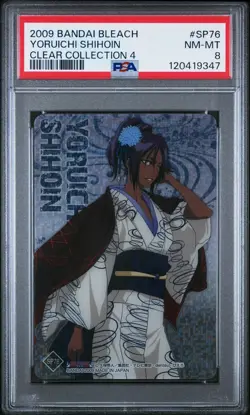 BLEACH YORUICHI SHIHOIN BANDAI 2009 CLEAR CARD COLLECTION 4 SP76 NM PSA 8 - Image 1