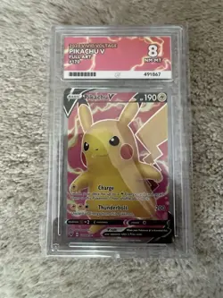 Pikachu V 170/185 Vivid Voltage Full Art Ultra Rare Holo Pokemon Card - Image 1