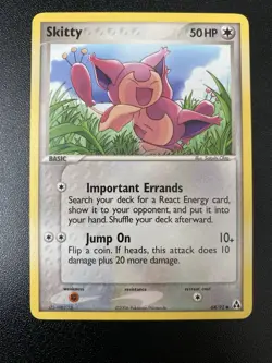 Pokemon Skitty Card 64/92 EX Legend Maker - Image 1