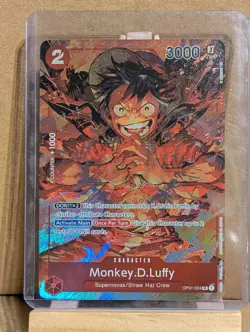 One Piece Card Game: Monkey D Luffy Custom Card Rare HQ Proxy Luffy OP01-024 - Image 1