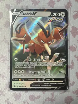 Dodrio V - 201/264 - Pokemon Fusion Strike Sword & Shield Ultra Rare Card NM - Image 1