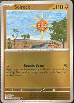 Solrock 075/132 Me01: Mega Evolution Reverse Holo - Pokemon Card - Image 1