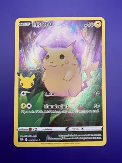 ⚡Pikachu Holo Card 005/025 25th Anniversary Pokemon TCG Celebrations LP-NM - Image 3