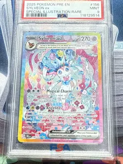 Pokemon TCG Sylveon EX Card 156/131 PRE EN SPECIAL ILLUSTRATION RARE MINT PSA 9 - Image 2