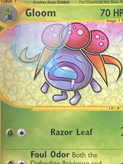 Gloom 78/165 Uncommon Pokemon Card Expedition Base Set NM Near Mint - Image 3