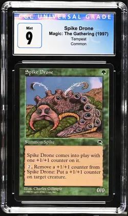 1997 Tempest Magic The Gathering Spike Drone CGC 9 - Image 1