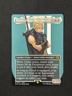 Cloud, Midgar Mercenary (Borderless) Final Fantasy Non Foil - Image 1