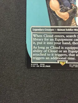 Cloud, Midgar Mercenary (Borderless) Final Fantasy Non Foil - Image 5