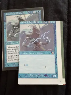 Mtg Scourge Raven Guild Master Textless Test Print Scrap Sheet NFC Rare!! - Image 1