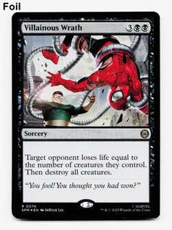 Villainous Wrath (FOIL) - [Marvel's Spider-Man] MTG Magic 💀 - Image 1