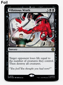 Villainous Wrath (FOIL) - [Marvel's Spider-Man] MTG Magic 💀 - Image 3