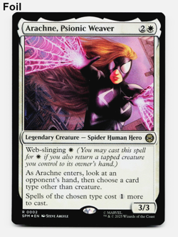 Arachne, Psionic Weaver (FOIL) - [Marvel's Spider-Man] MTG Magic ⚪ - Image 1