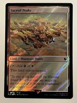 Sacred Peaks Surge Foil Commander: Final Fantasy MTG 0418 NM - Image 1