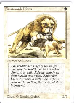 Magic: The Gathering Savannah Lions Revised Edition Regular - Image 1