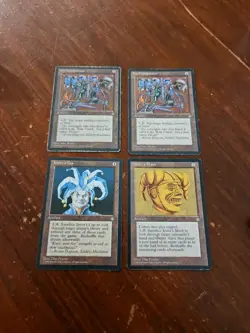 MTG Ice Age Jesters Cap And Jesters Mask And 2x Icy Manipulator - Image 1
