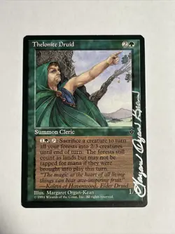 Margaret organ-kean signature MtG Thelonite Druid Fallen Empires Signed Auto MP - Image 1