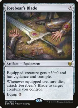 Forebear's Blade - Foil Dominaria MP MTG - Image 1
