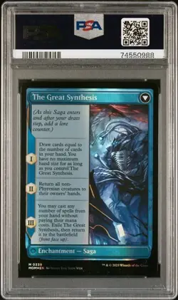 2023 MTG March of the Machine 339 JIN-GITAXIAS THE GREAT SYNTHESIS FOIL #D PSA 8 - Image 2