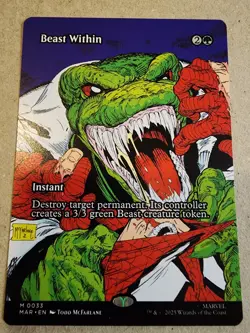 Beast Within - #33 (Borderless) Spider Man Regular - Mtg - Image 1