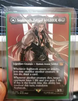 Borderless Sephiroth, Fabled SOLDIER, MTG, Final Fantasy VII Magic the Gathering - Image 1