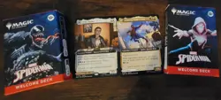 Amazing Spiderman MTG NYCC 2025 Promo Card NM Peter Parker (1 card!) & 2 decks!! - Image 1