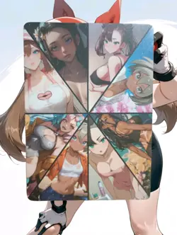 Bea Pokemon Anime Waifu Sexy Goddess Doujin Card - Image 2