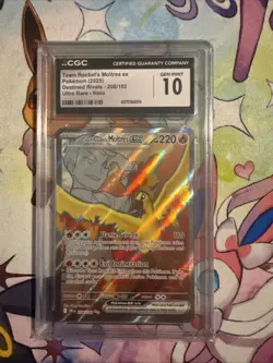 Pokemon Moltres EX Team Rockets Card 208/182 CGC 10 - Image 1