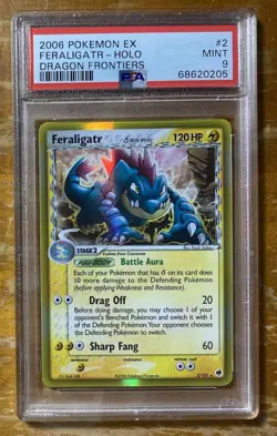 Feraligatr 2/101 PSA 9 Mint EX Dragon Frontiers 2006 Pokemon TCG - Image 1