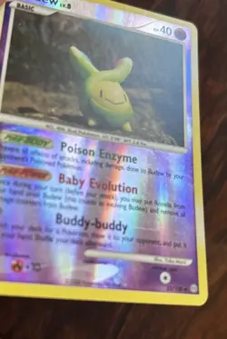 Pokemon TCG Budew 33/100 Stormfront Reverse Holo MP 2008 - Image 4
