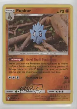 Pupitar Reverse Foil Pokemon Sun & Moon Lost Thunder #116 - Image 1
