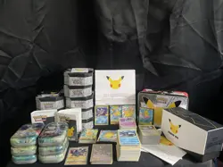 Pokemon Celebrations Tins Lunch Box Cards Bundle Lot Pikachu - Image 1