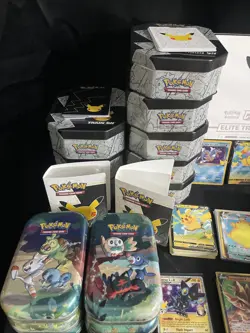 Pokemon Celebrations Tins Lunch Box Cards Bundle Lot Pikachu - Image 2
