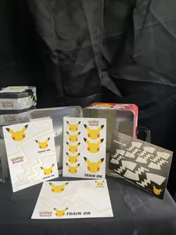 Pokemon Celebrations Tins Lunch Box Cards Bundle Lot Pikachu - Image 5