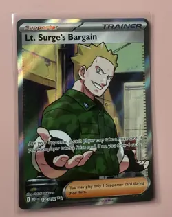 Lt. Surge's Bargain 170/132 - Full Art - Pokemon Mega Evolution - Image 1