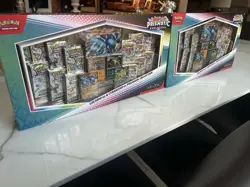 Pokemon Prismatic Evolutions Lucario ex & Tyranitar ex Box Bundle Scarlet Violet - Image 1