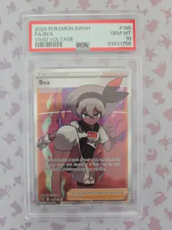PSA 10 2020 Pokemon SWSH FA/Bea Vivid Voltage #180 - Image 1