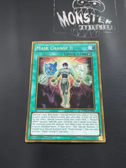 YUGIOH MASK CHANGE II GOLD RARE PGL3-EN086 1ST EDITION - Image 1