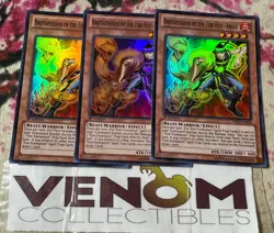 3x (M/NM) Brotherhood of the Fire Fist - Snake CBLZ-EN026 Super 1st Ed. YuGiOh - Image 1