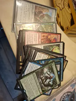 Magic The Gathering Cards Some In Plastic Sleeves. - Image 1