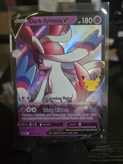 Dark Sylveon V SWSH134 SWSH: Sword & Shield Promo Cards Holo Pokemon Celebration - Image 1