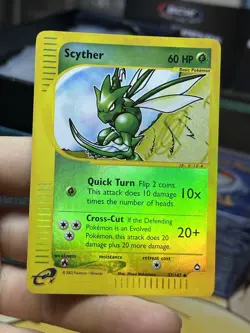 Scyther 57/147 Aquapolis 2002 Reverse Holo E-Series Vintage Pokemon Card TCG - Image 3