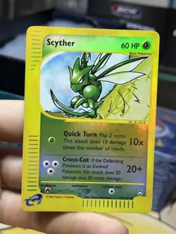 Scyther 57/147 Aquapolis 2002 Reverse Holo E-Series Vintage Pokemon Card TCG - Image 4