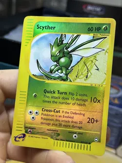 Scyther 57/147 Aquapolis 2002 Reverse Holo E-Series Vintage Pokemon Card TCG - Image 5